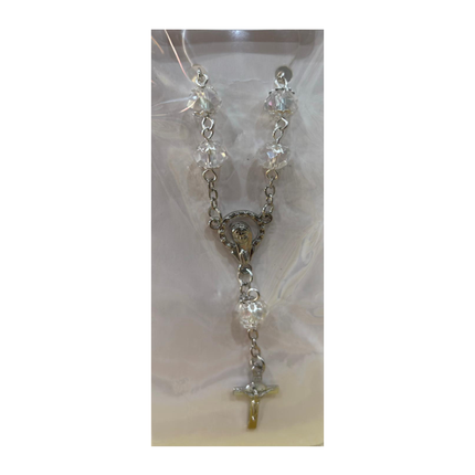 Rosary Bracelet - Clear