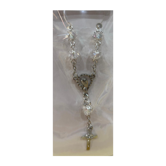 Rosary Bracelet - Clear