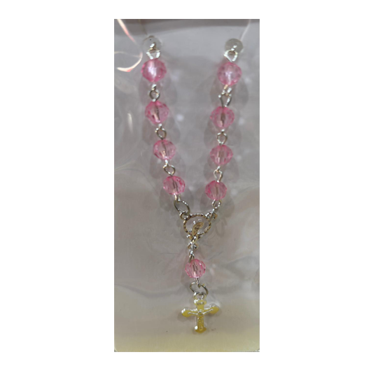 Rosary Bracelet - Pink