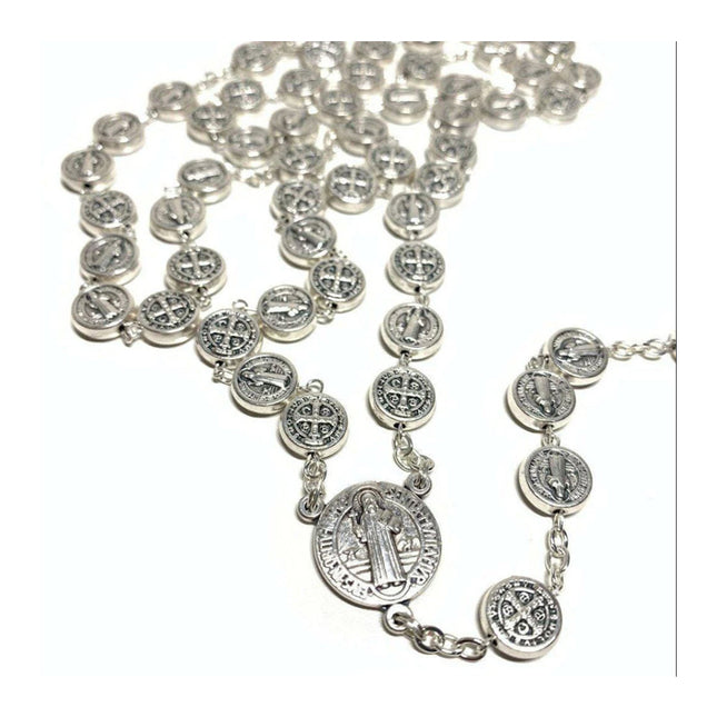 St Benedict Medal Rosary Beads