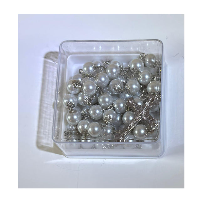 White Pearl Rosary Beads