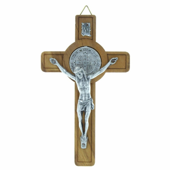 Olive Wood Benedictine Crucifix