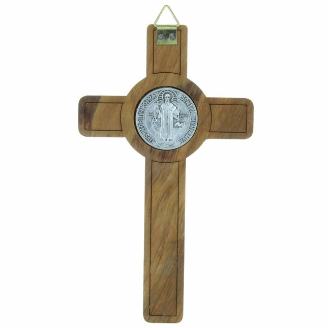 Olive Wood Benedictine Crucifix